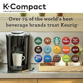 Foto 8 | Cafetera Keurig K-Compact con cápsulas K-Cup para preparar bebidas en minutos
