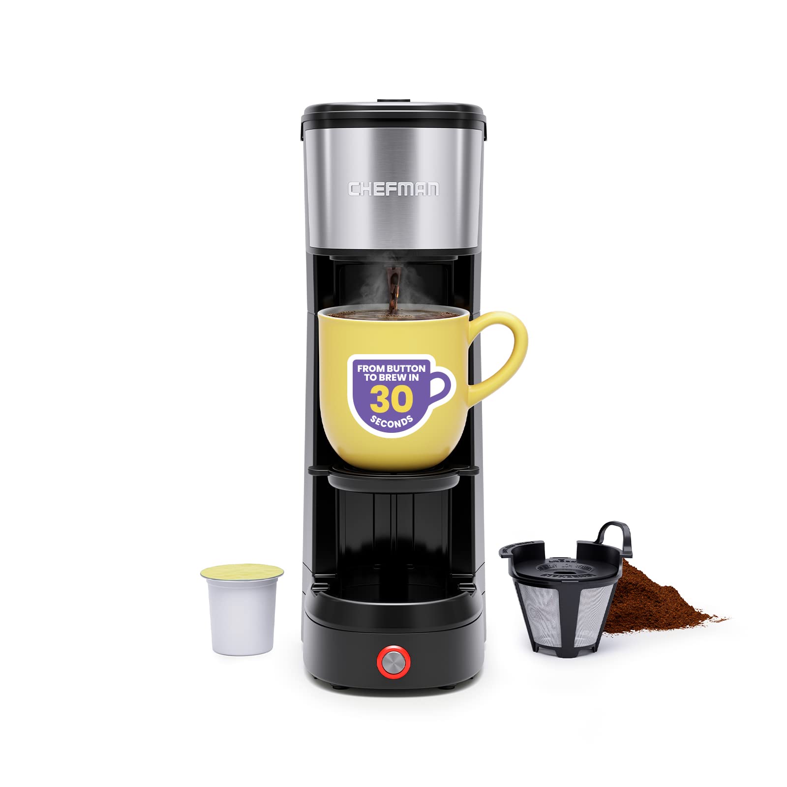 Cafetera Chefman Instacoffee Max Single-serve 950 W - Venta Internacional $1,387
