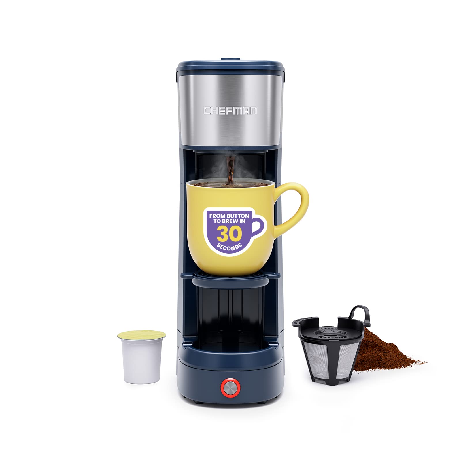 Foto 2 pulgar | Cafetera Chefman Instacoffee Max Mystic Blue - Venta Internacional