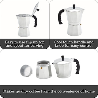 Foto 2 | Cafetera Espresso Imusa Usa B120-42v, 3 Tazas - Venta Internacional.
