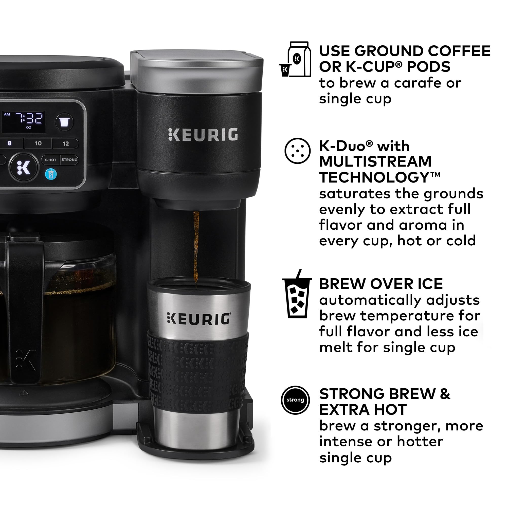 Foto 3 pulgar | Cafetera Keurig K-duo Hot & Iced Tecnología Multistream - Venta Internacional