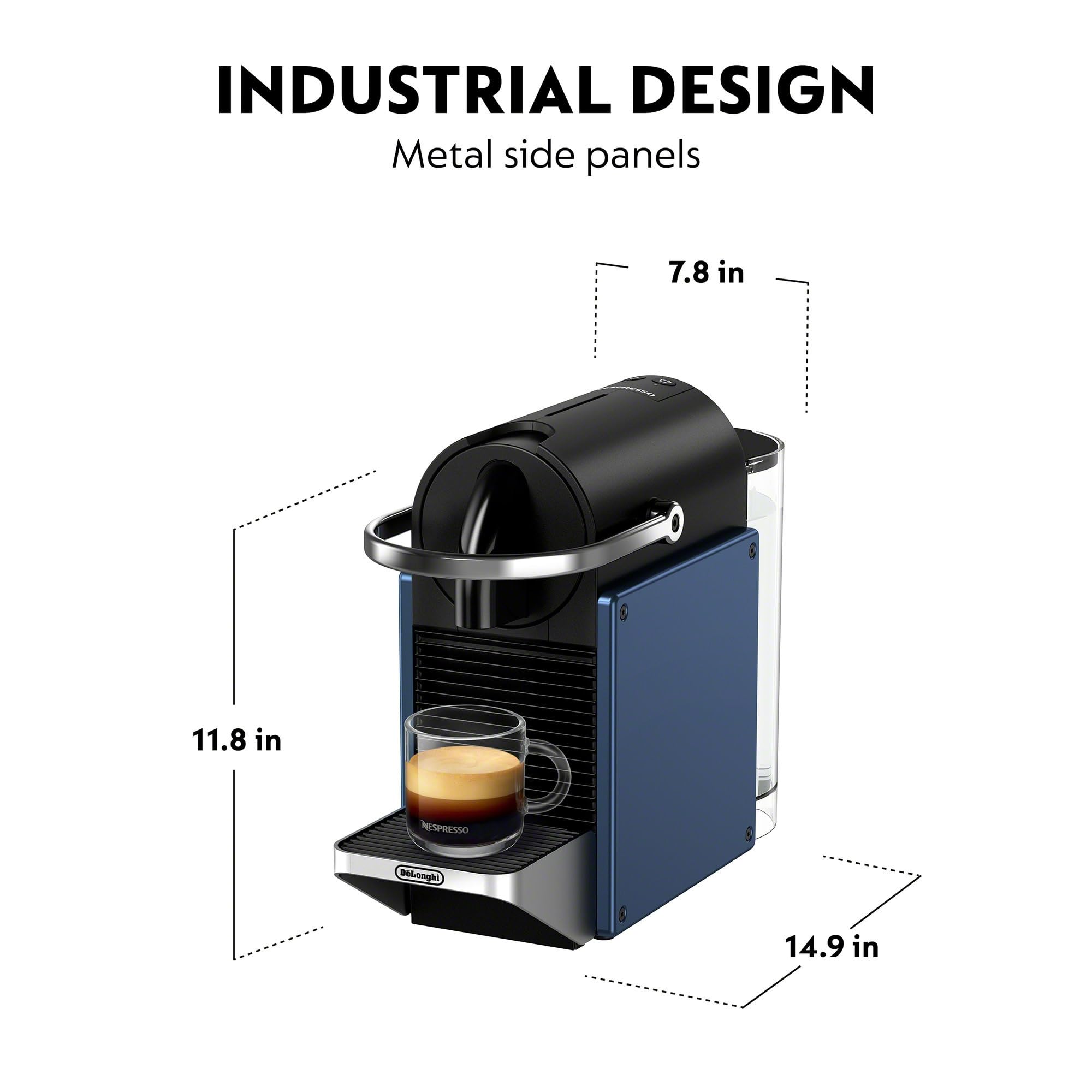 Foto 4 pulgar | Máquina De Café Espresso Nespresso Pixie De'longhi Dark Blue - Venta Internacional.