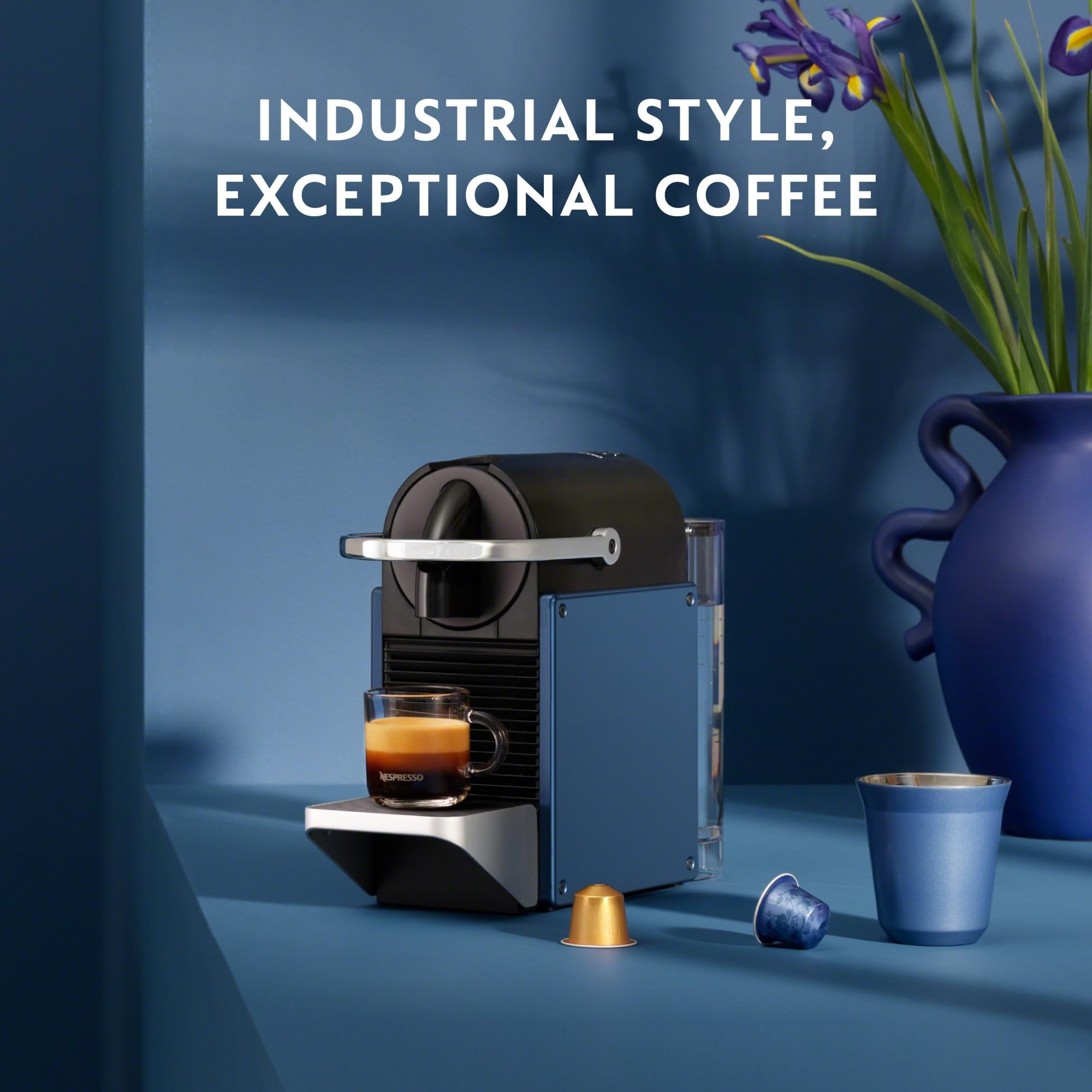 Foto 5 | Máquina De Café Espresso Nespresso Pixie De'longhi Dark Blue - Venta Internacional.