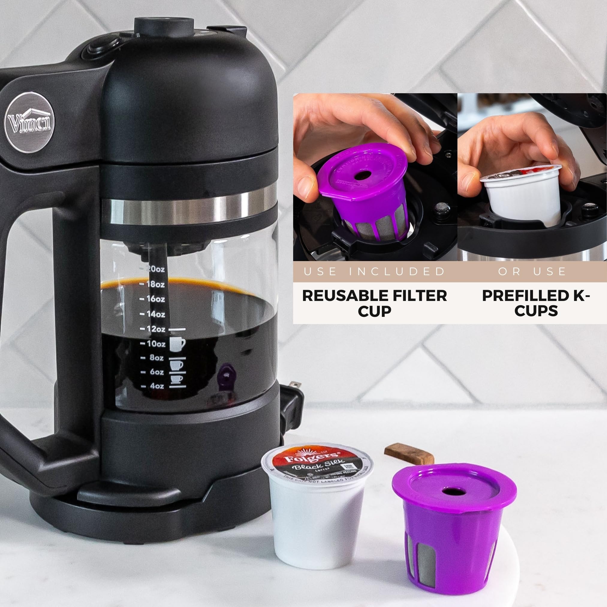 Foto 6 pulgar | Cafetera Vinci Micro Café Brewer Compatible Con K-cups - Venta Internacional.