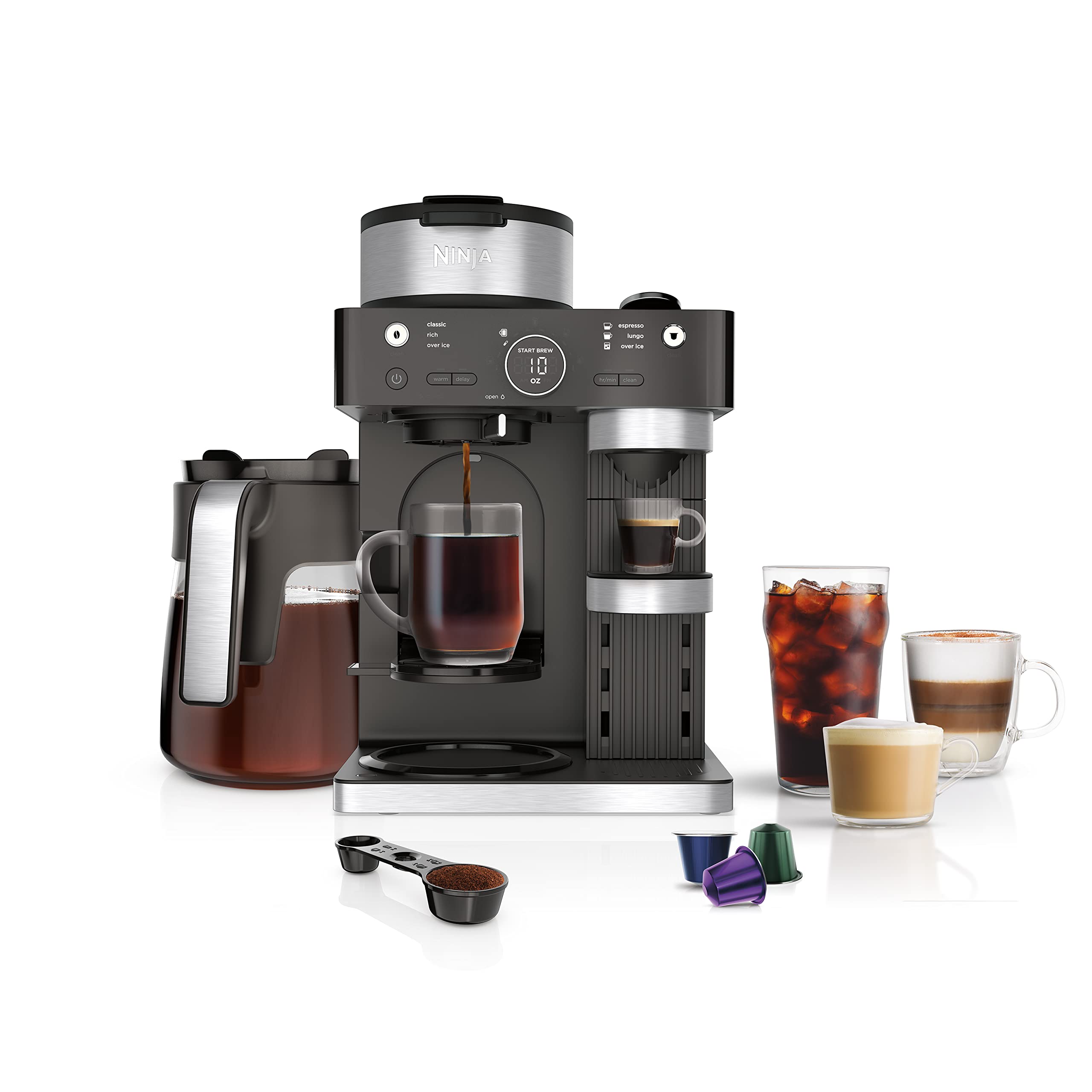 Sistema Barista Espresso & Coffee Ninja Cfn601c Negro/inoxidable - Venta Internacional.