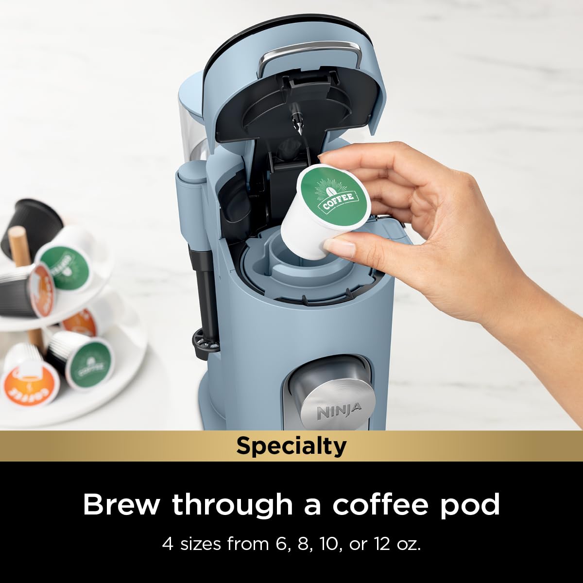 Foto 2 | Cafetera Ninja Pod & Grounds Specialty Xl Denim Blue - Venta Internacional.