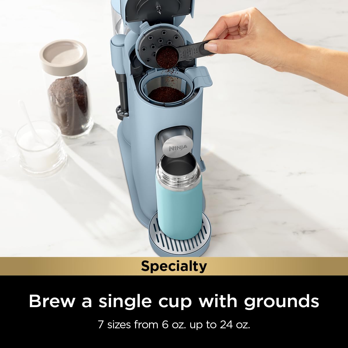 Foto 3 | Cafetera Ninja Pod & Grounds Specialty Xl Denim Blue - Venta Internacional.
