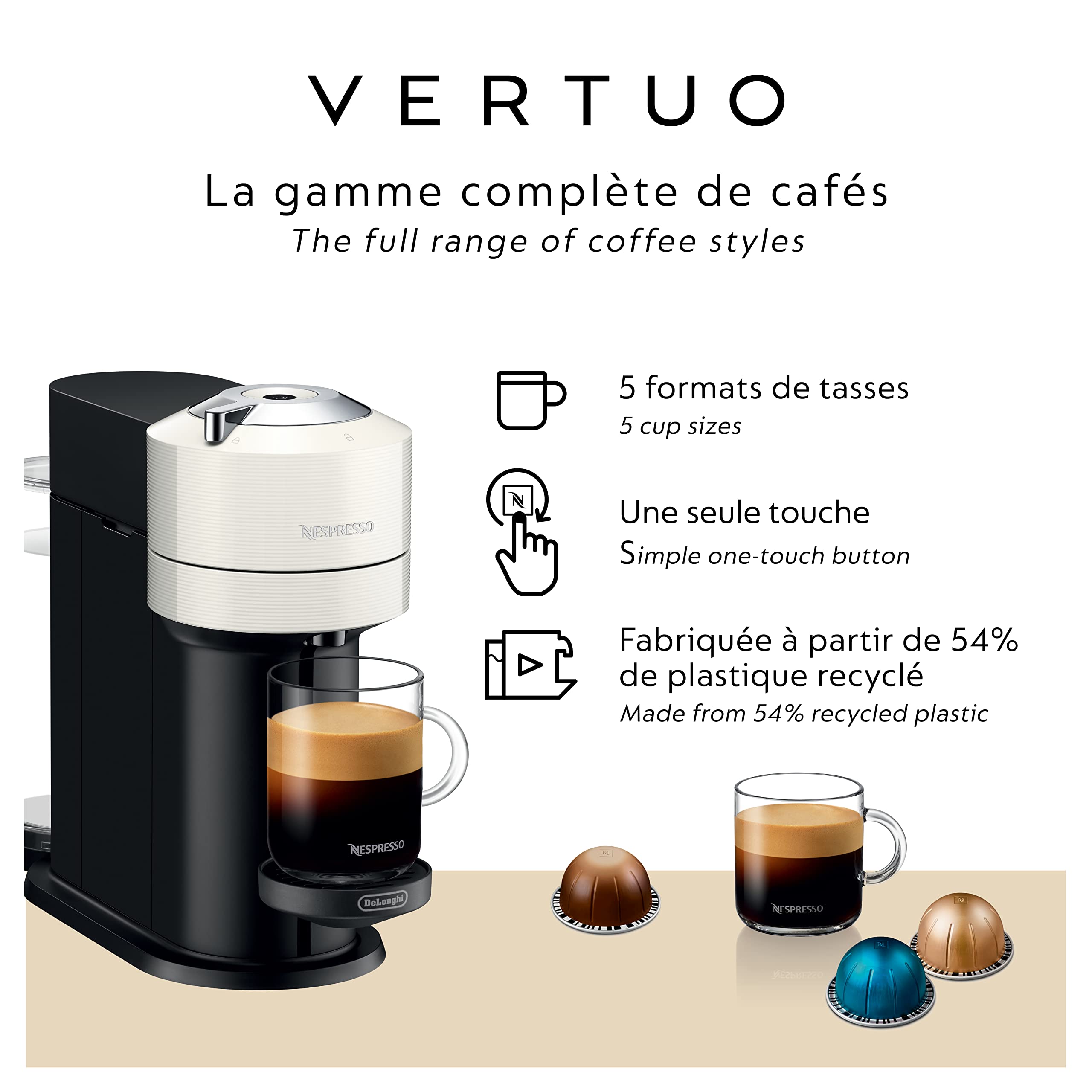 Foto 3 pulgar | Máquina De Café Y Espresso Nespresso Vertuo Next White - Venta Internacional.