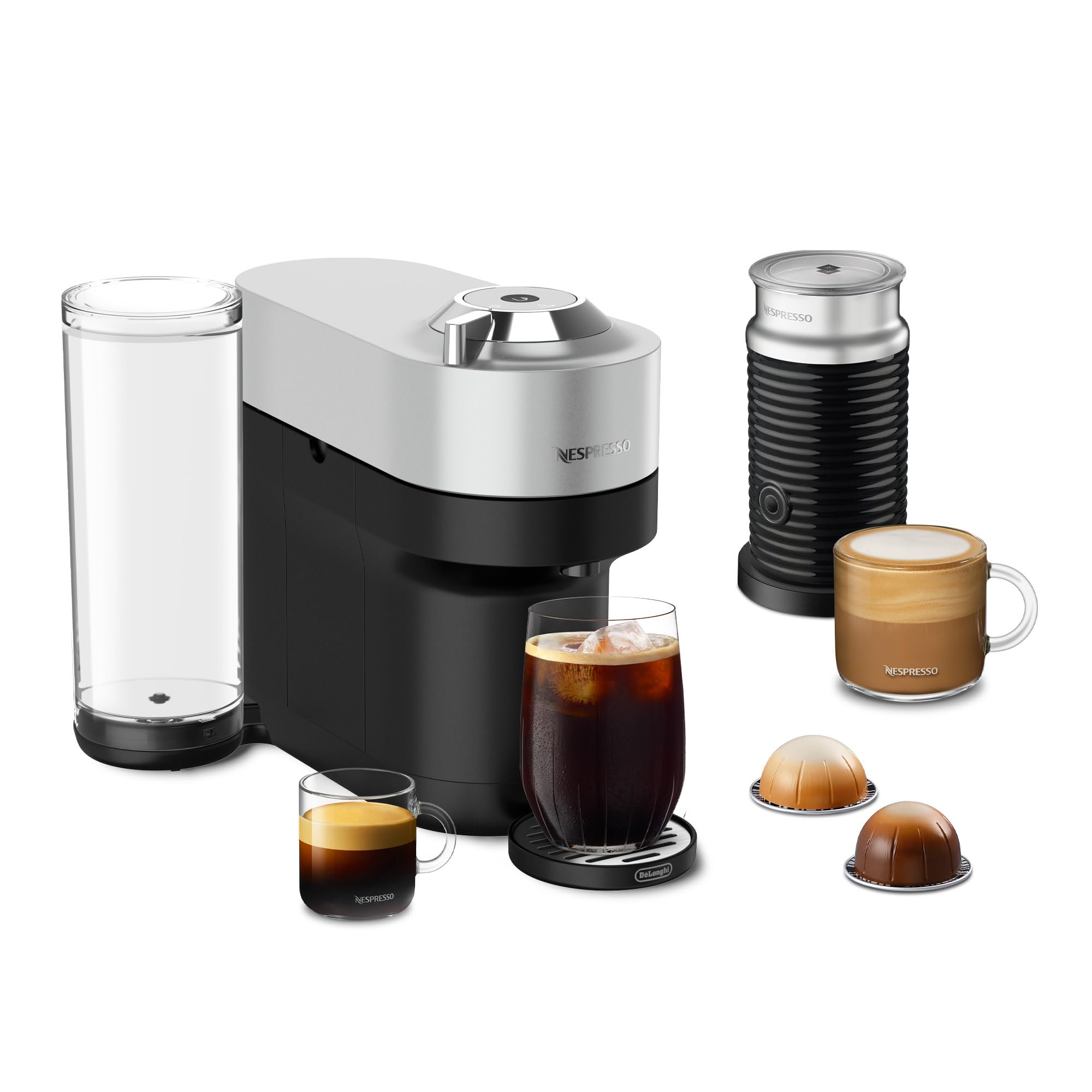 Foto 2 pulgar | Cafetera Nespresso Vertuo Pop+ Deluxe De'longhi Silver - Venta Internacional.