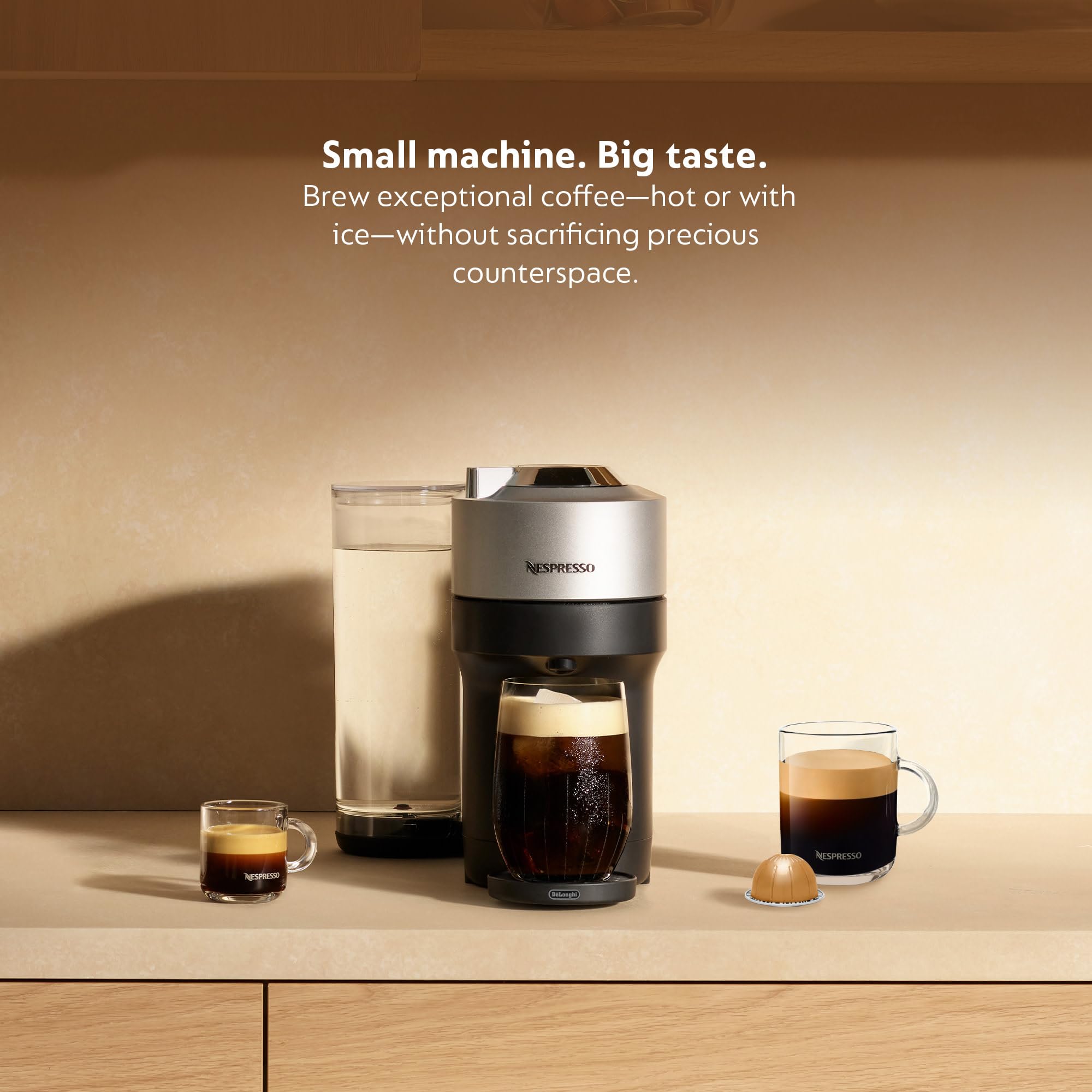 Foto 3 pulgar | Cafetera Nespresso Vertuo Pop+ Deluxe De'longhi Silver - Venta Internacional.