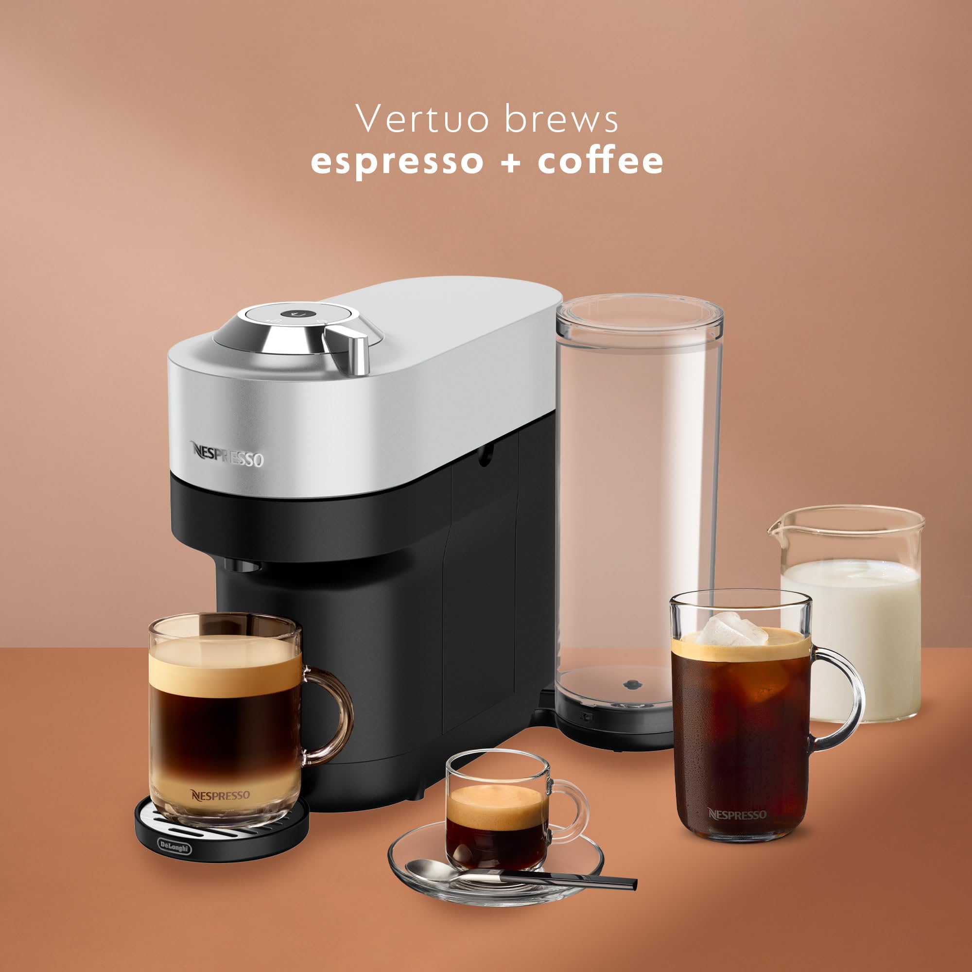Foto 4 pulgar | Cafetera Nespresso Vertuo Pop+ Deluxe De'longhi Silver - Venta Internacional.