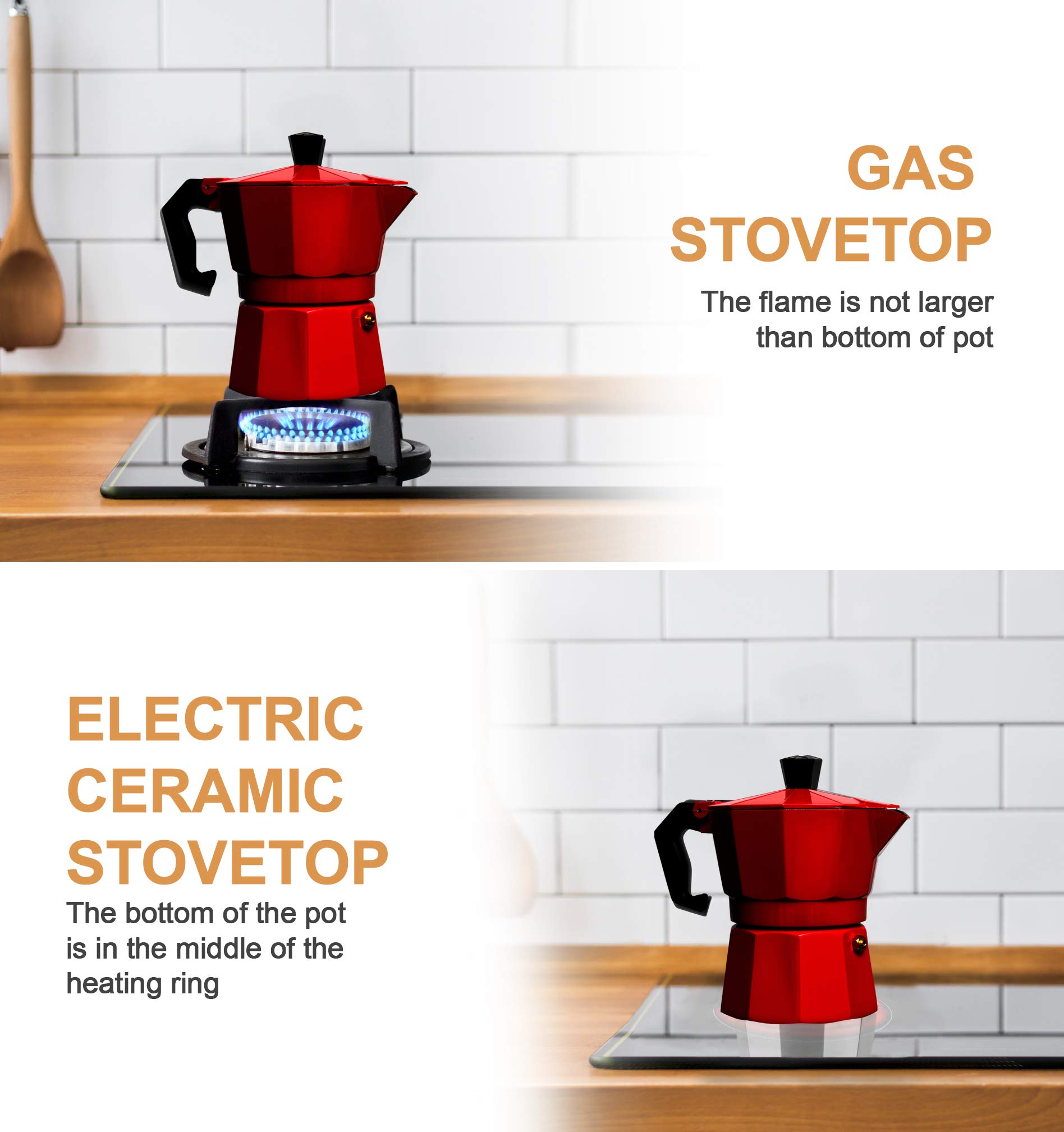 Foto 5 pulgar | Cafetera Mixpresso Moka Stove 150 Ml 3 Tazas - Venta Internacional