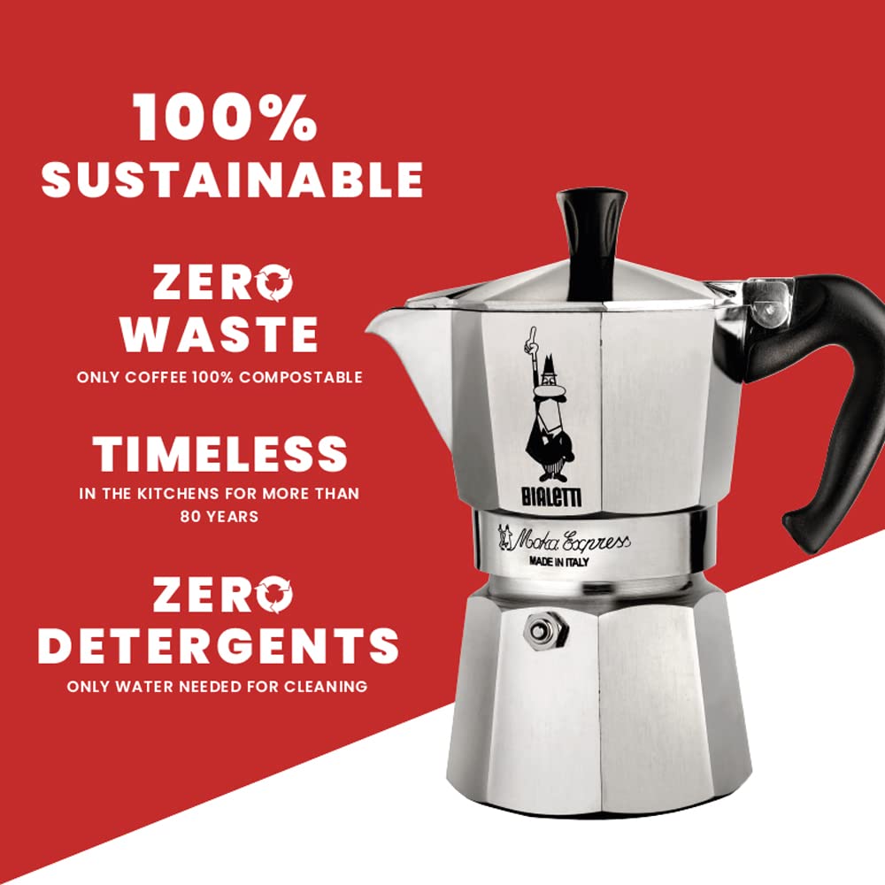 Foto 6 | Cafetera Espresso Stovetop Bialetti Moka Express 420 ml 9 Tazas - Venta Internacional