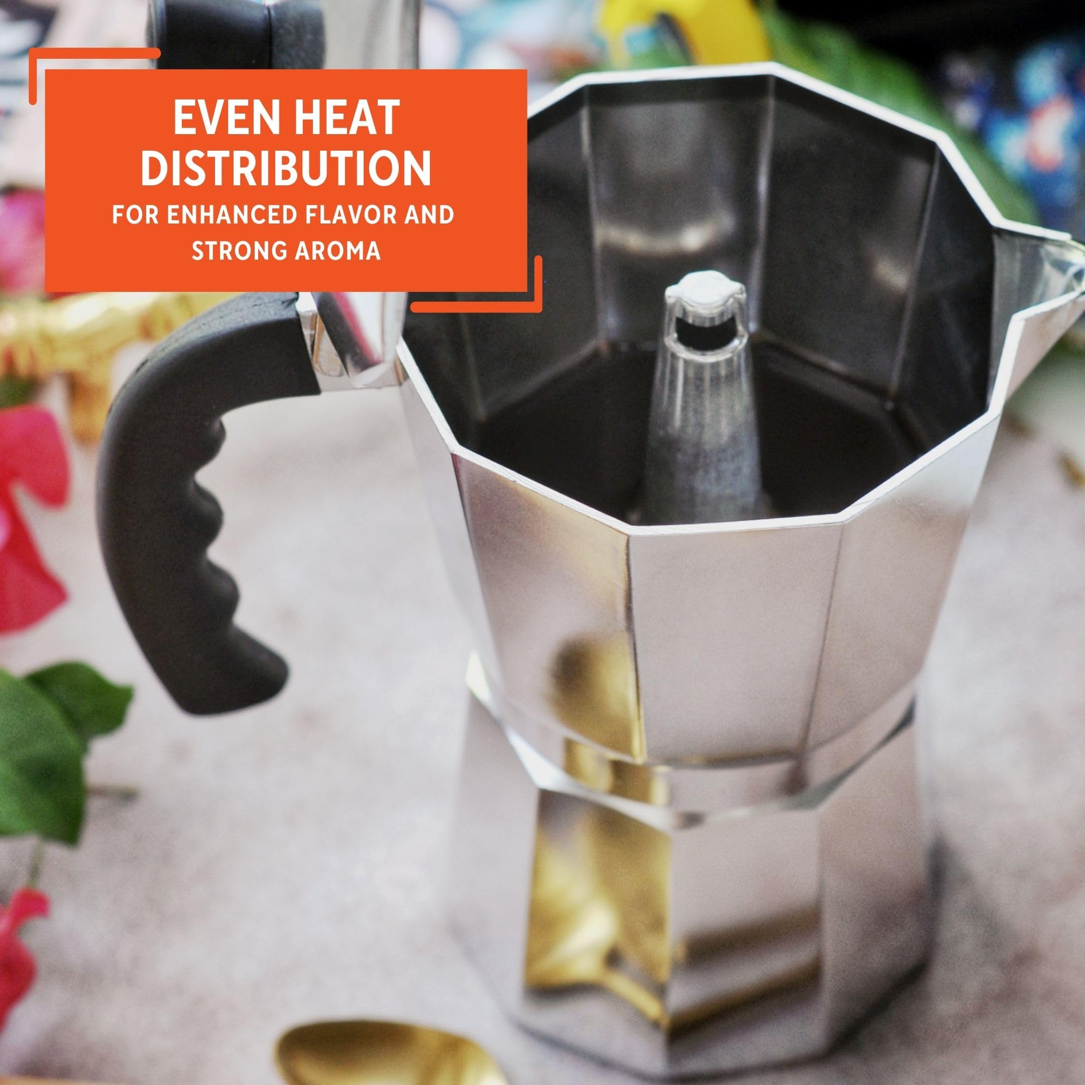 Foto 6 | Cafetera Imusa Usa B120-43v De Aluminio 6 Tazas Plateado - Venta Internacional