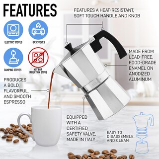 Foto 4 | Cafetera Italiana Zulay Kitchen para 6 Tazas-Venta Internacional