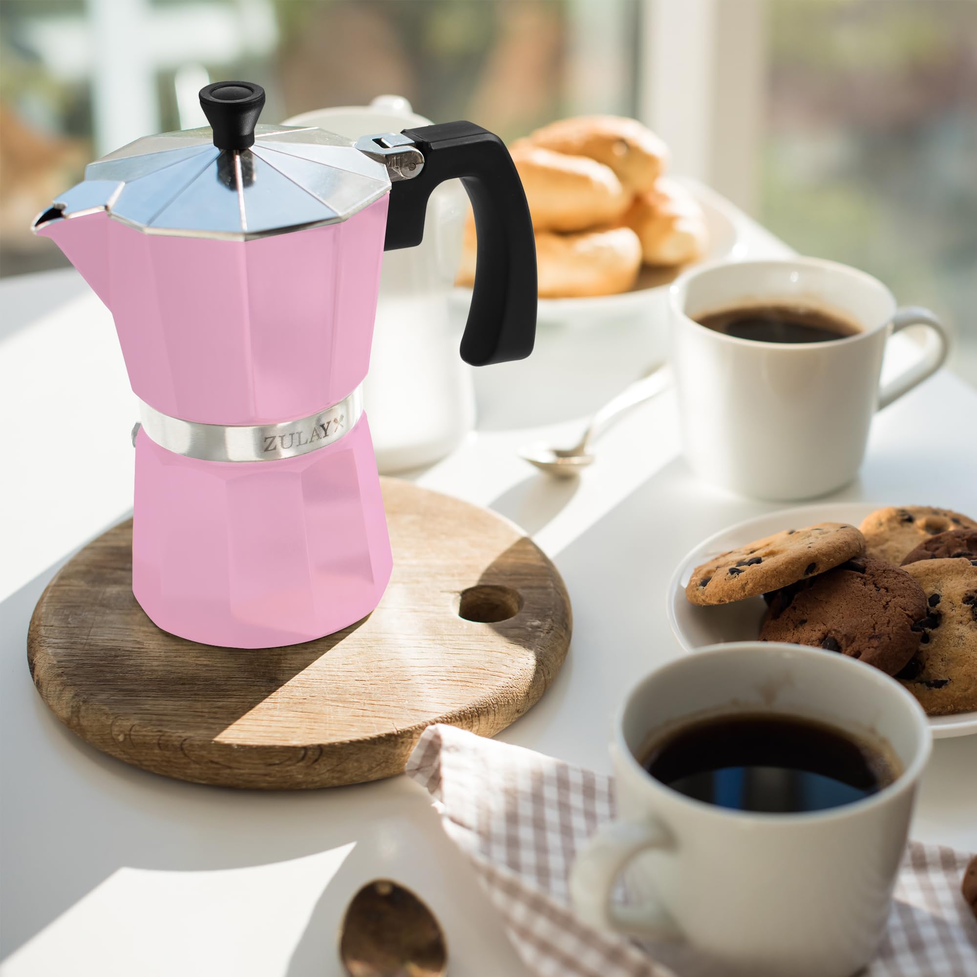 Foto 7 pulgar | Cafetera Moka Pot Espresso Zulay Premium 300 Ml, Rosa - Venta Internacional