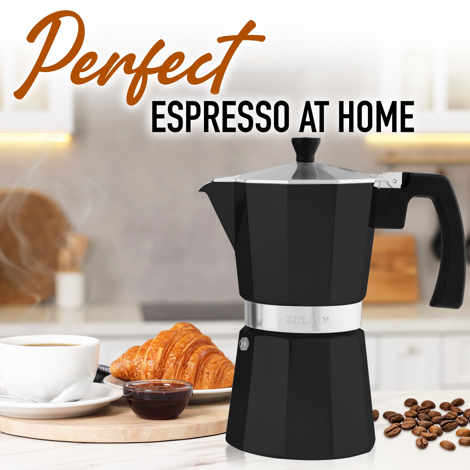 Foto 4 pulgar | Cafetera Moka Pot Espresso Zulay Premium 12 Tazas Negro - Venta Internacional