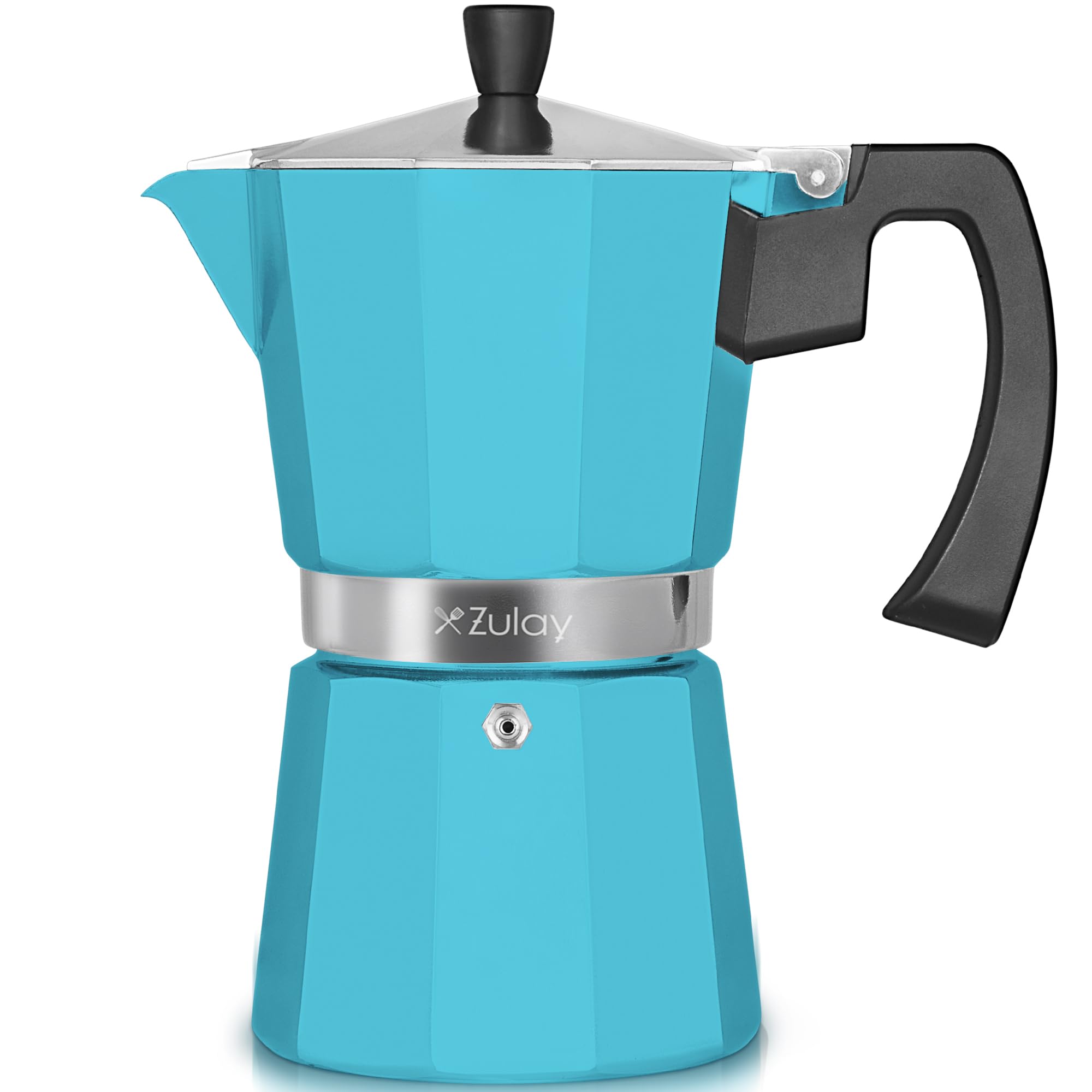 Foto 2 pulgar | Cafetera Moka Pot Zulay Kitchen Zk 6 Tazas Aluminio Azul Claro - Venta Internacional