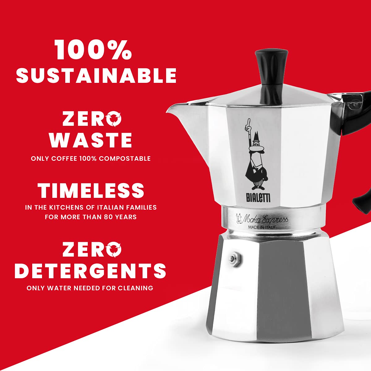 Foto 7 pulgar | Cafetera de Café Espresso Bialetti Plateada Moka Express 420 ml - Venta Internacional