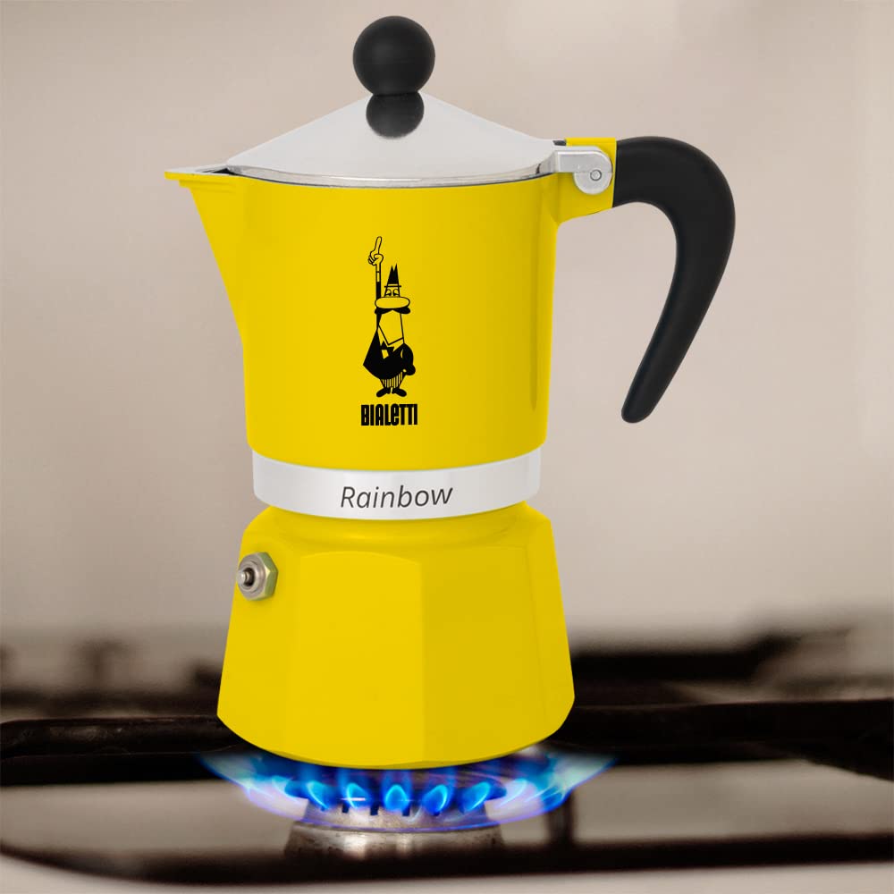 Foto 4 pulgar | Cafetera Bialetti Rainbow 4983 Amarilla 30 Cm - Venta Internacional.