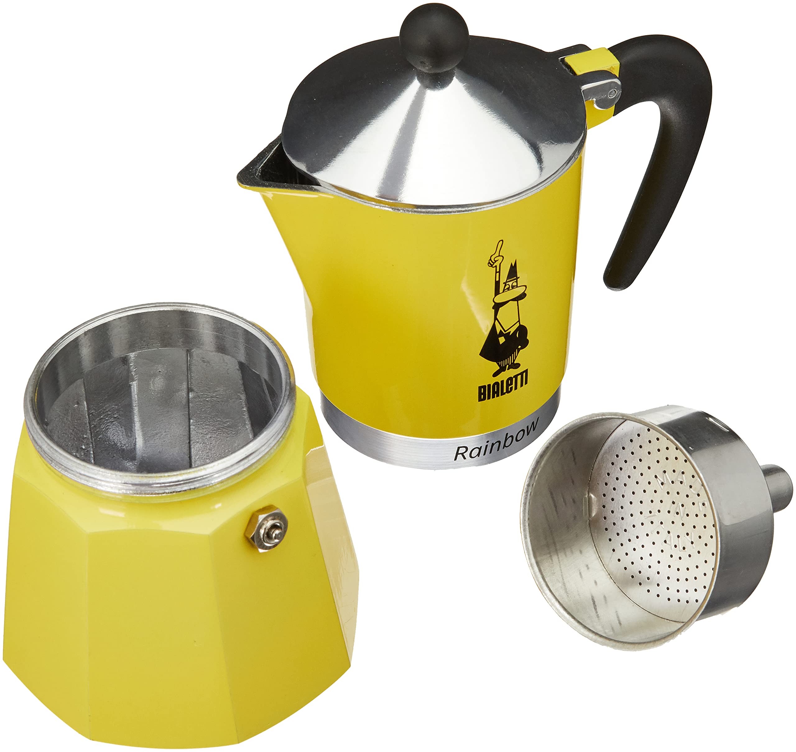 Foto 5 pulgar | Cafetera Bialetti Rainbow 4983 Amarilla 30 Cm - Venta Internacional.