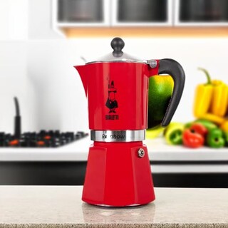 Foto 5 | Cafetera Espresso Stovetop Bialetti Rainbow, 6 Tazas, 250 Ml, Color Rojo - Venta Internacional.