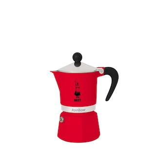 Foto 1 | Cafetera Bialetti 4961 Rainbow Para 1 Taza, Aluminio, Color Rojo - Venta Internacional.