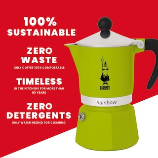 Foto 5 | Máquina De Café Espresso Bialetti Rainbow 4973 Verde 30 Cm - Venta Internacional.