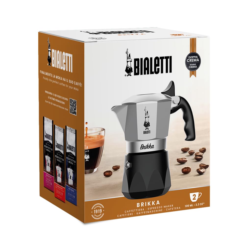 Foto 3 pulgar | Olla Moka Bialetti Nuova Brikka 2023 Para Placas De Gas O Eléctricas, 2 Tazas - Venta Internacional.