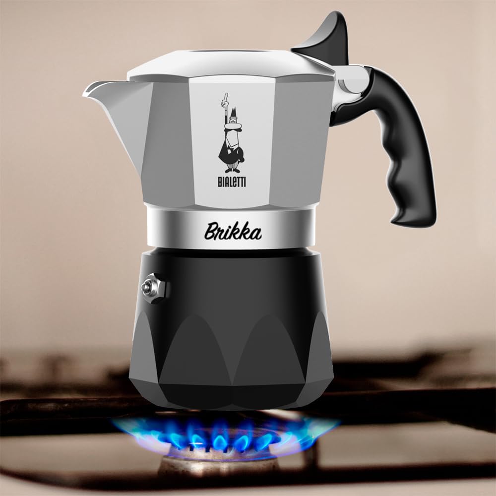 Foto 4 pulgar | Olla Moka Bialetti Nuova Brikka 2023 Para Placas De Gas O Eléctricas, 2 Tazas - Venta Internacional.