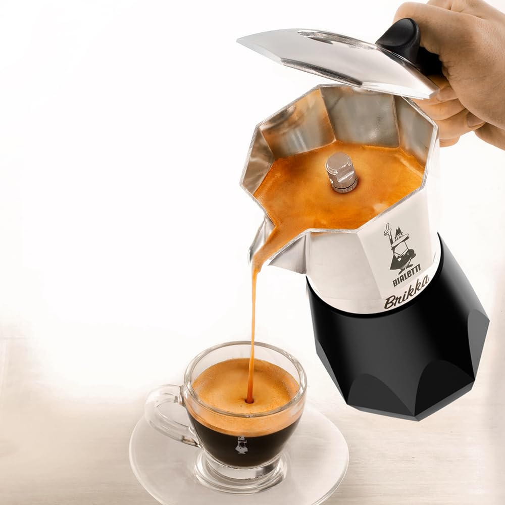 Foto 5 pulgar | Olla Moka Bialetti Nuova Brikka 2023 Para Placas De Gas O Eléctricas, 2 Tazas - Venta Internacional.