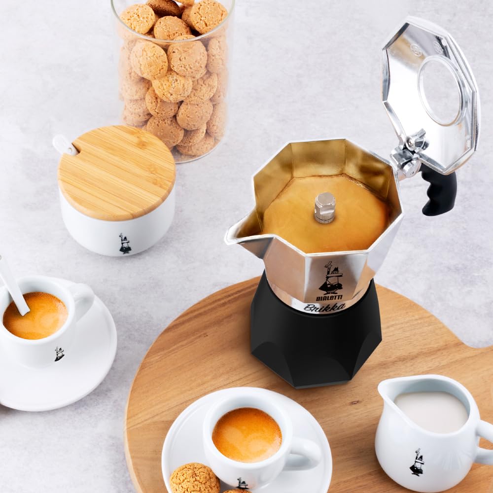 Foto 5 | Olla Moka Bialetti Nuova Brikka 2023 Para Placas De Gas O Eléctricas, 2 Tazas - Venta Internacional.