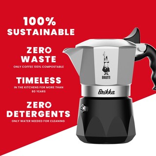 Foto 6 | Olla Moka Bialetti Nuova Brikka 2023 Para Placas De Gas O Eléctricas, 2 Tazas - Venta Internacional.
