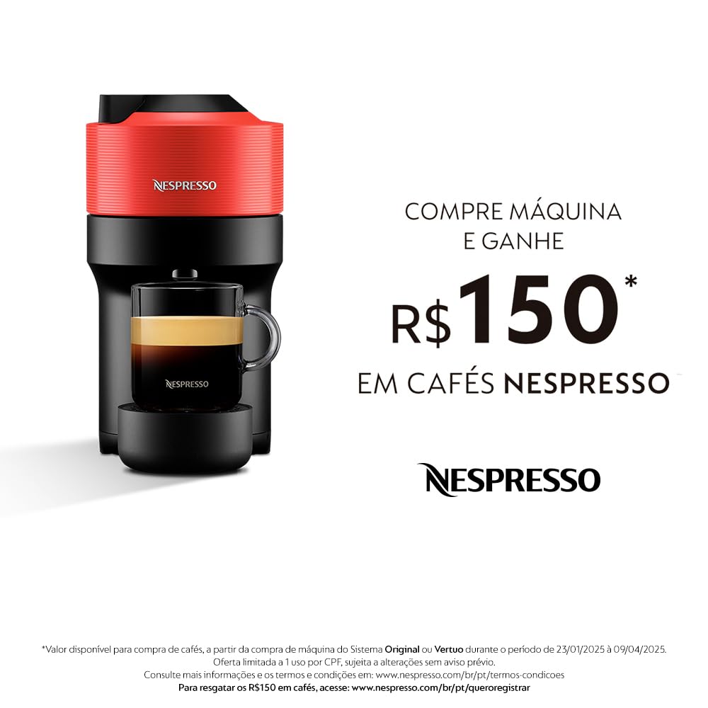 Foto 3 pulgar | Cafetera Nespresso Vertuo Pop Pepper Red 110v - Venta Internacional.