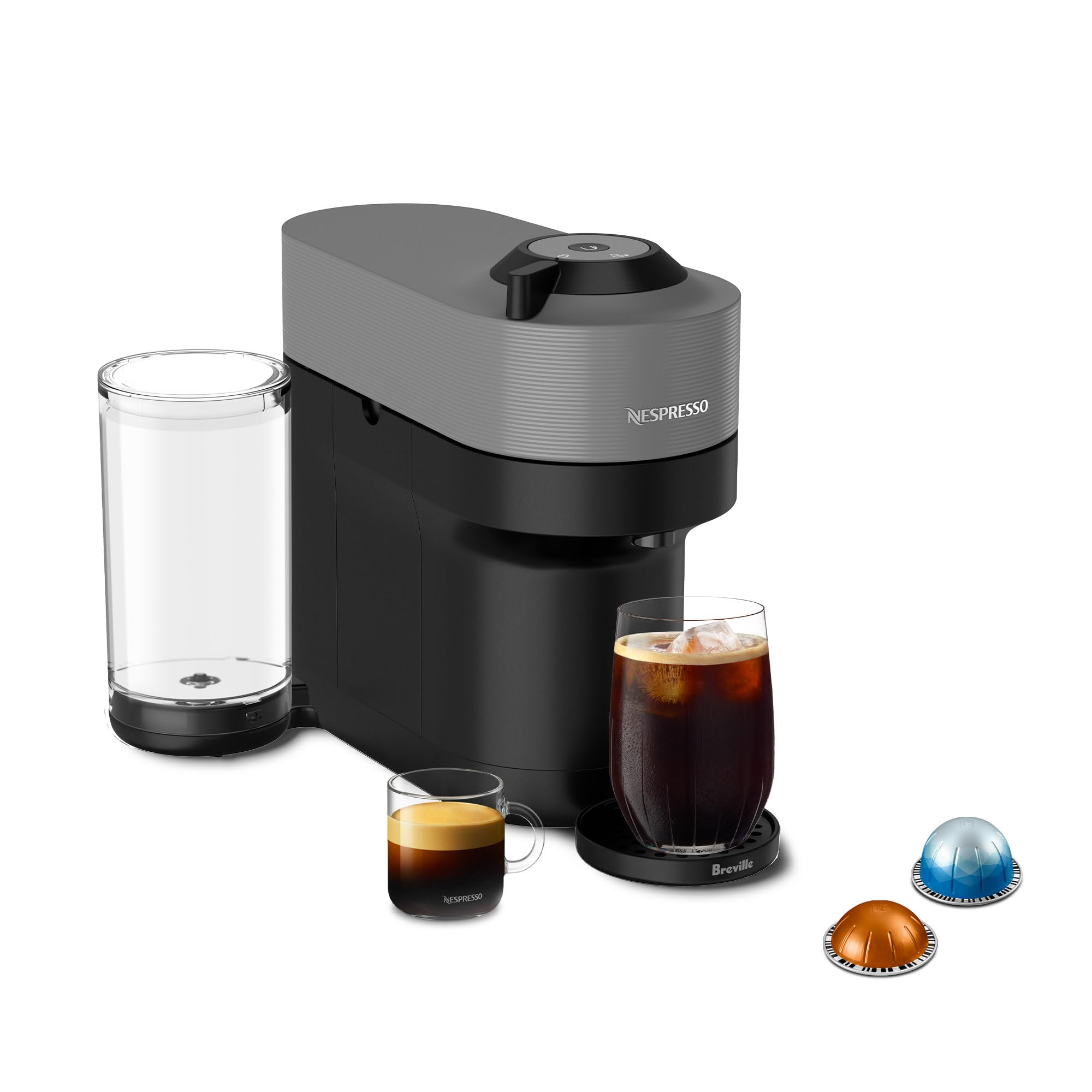 Foto 2 pulgar | Cafetera Nespresso Vertuo Pop+ Breville Gris Oscuro - Venta Internacional