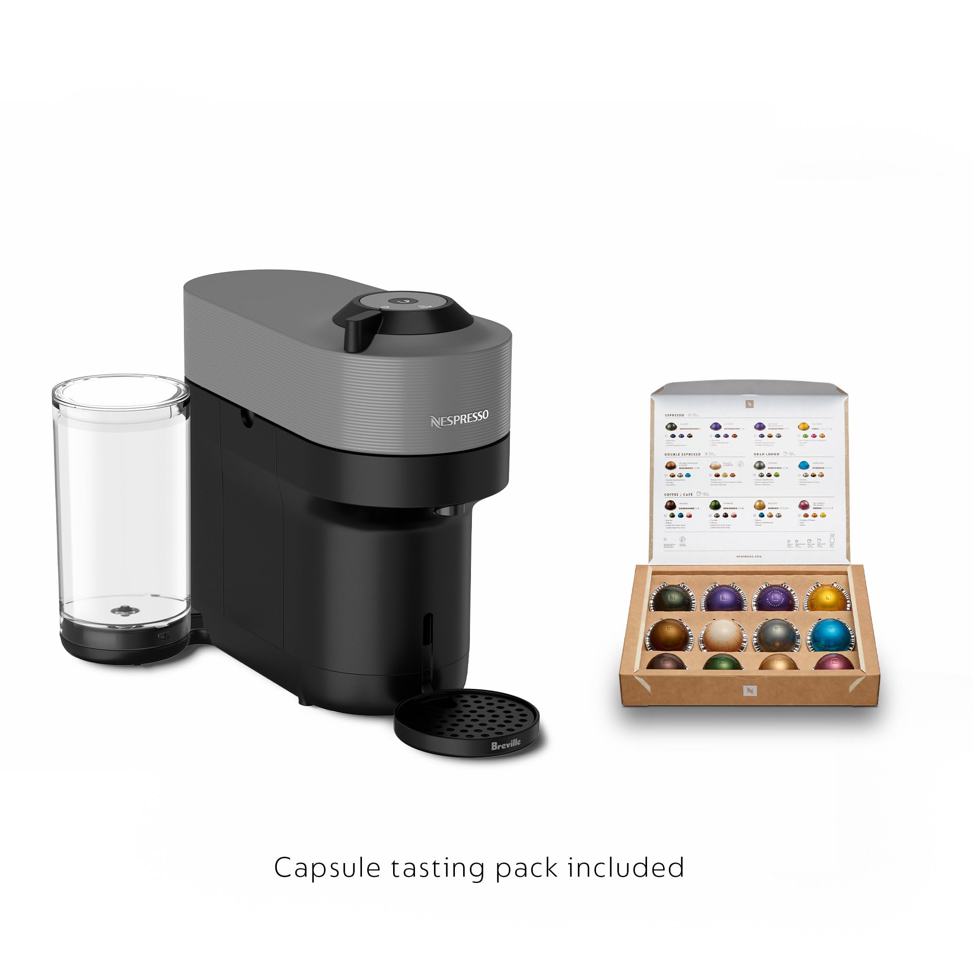 Foto 5 pulgar | Cafetera Nespresso Vertuo Pop+ Breville Gris Oscuro - Venta Internacional