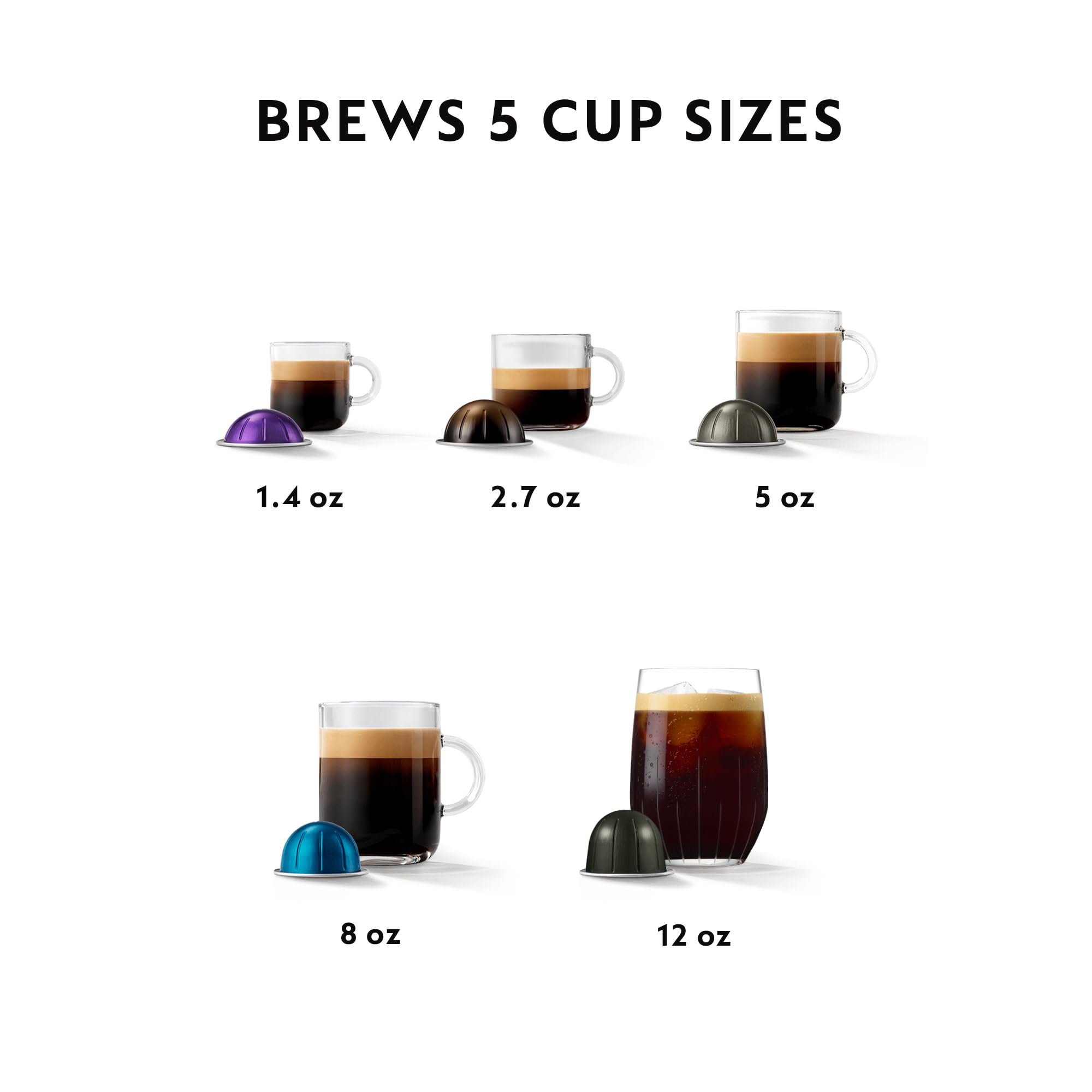 Foto 6 pulgar | Cafetera Nespresso Vertuo Pop+ Breville Gris Oscuro - Venta Internacional