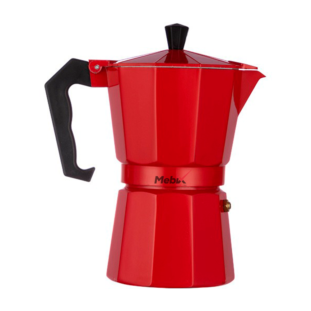 Cafetera Italiana Roja para Expresso 6 Tazas