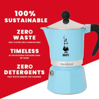 Foto 5 | Cafetera Espresso Stovetop Bialetti Rainbow 6 Tazas 250 ml - Venta Internacional