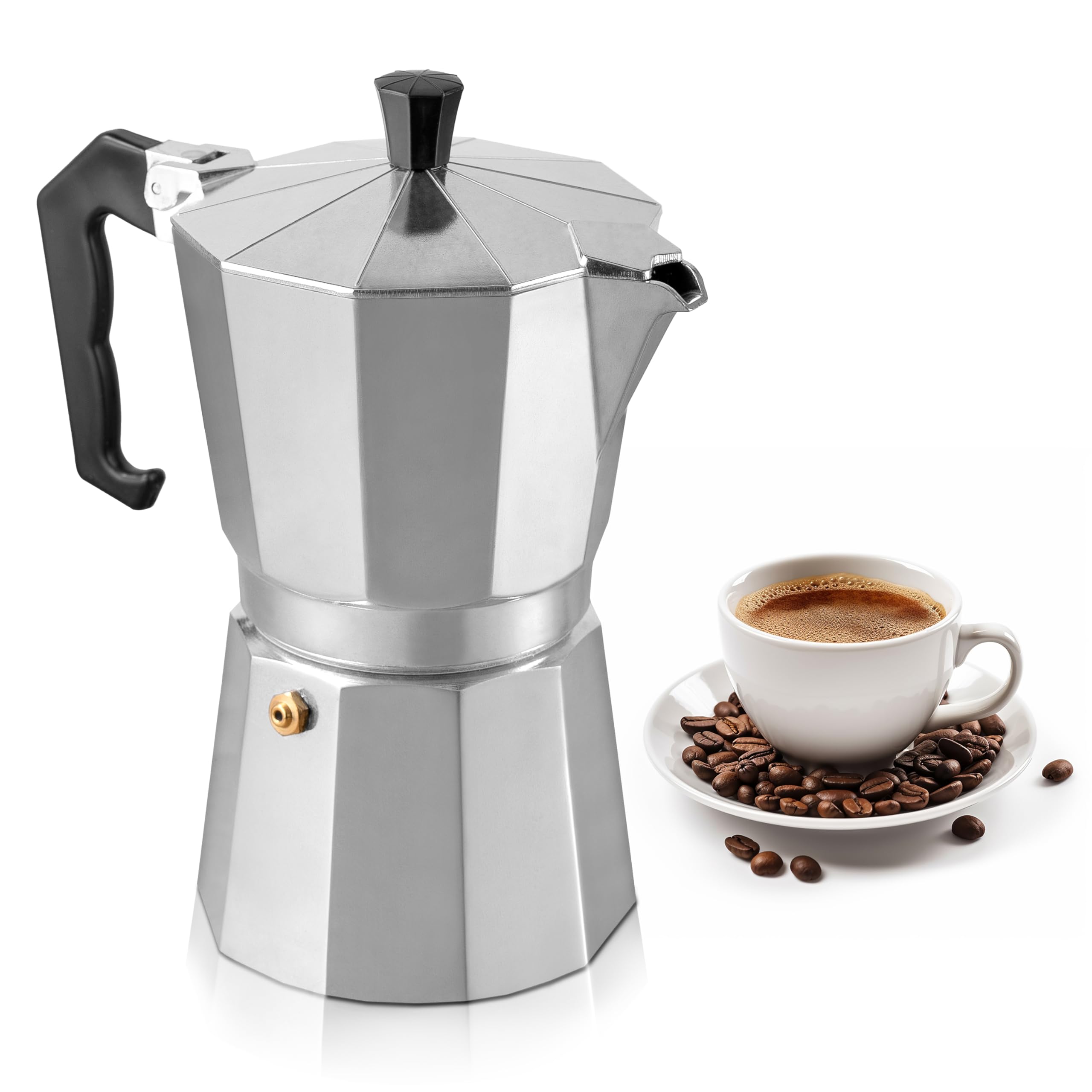 Foto 2 pulgar | Cafetera Cubana Moka Pot Mixpresso para 9 Tazas Cuerpo de Aluminio - Venta Internacional
