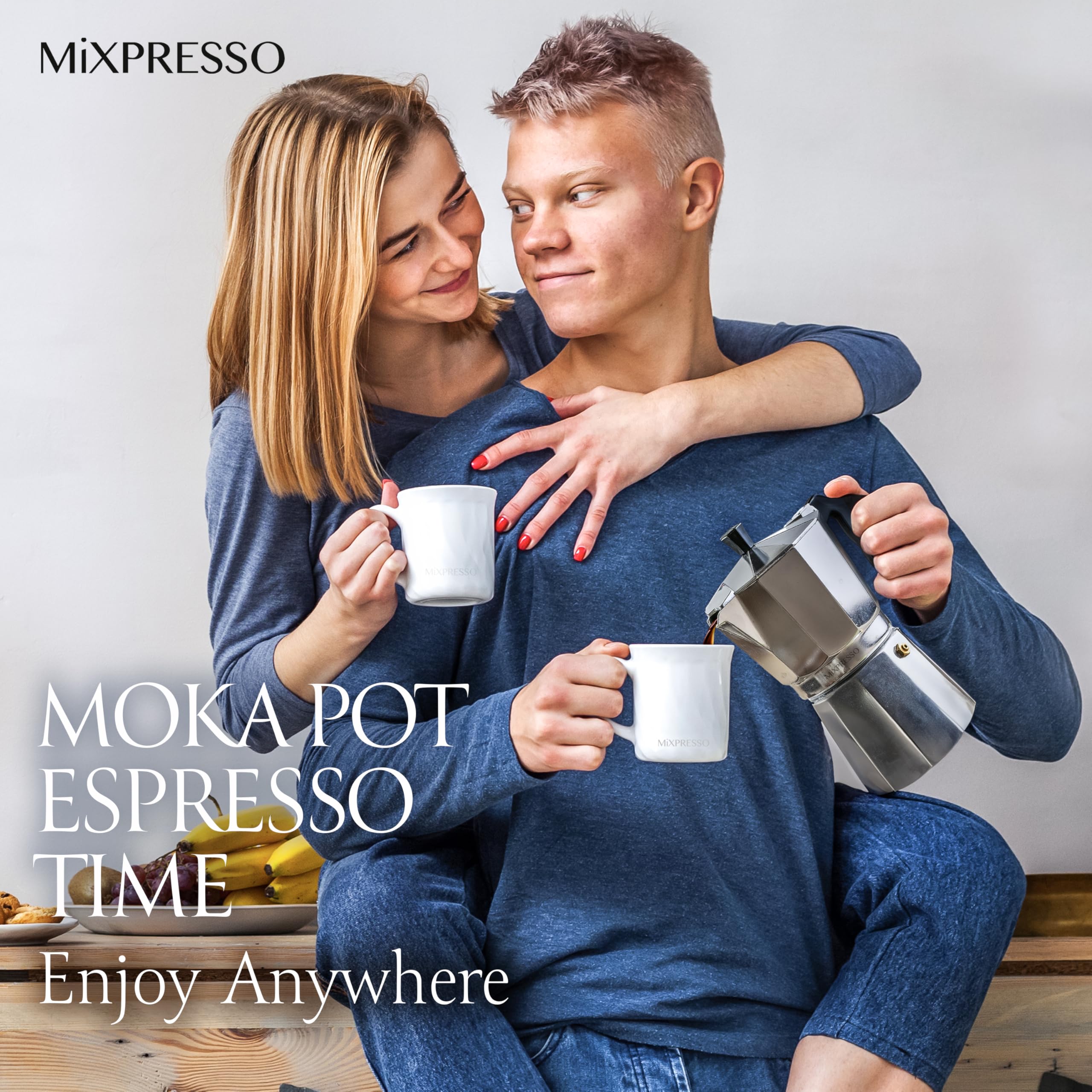 Foto 8 pulgar | Cafetera Cubana Moka Pot Mixpresso para 9 Tazas Cuerpo de Aluminio - Venta Internacional