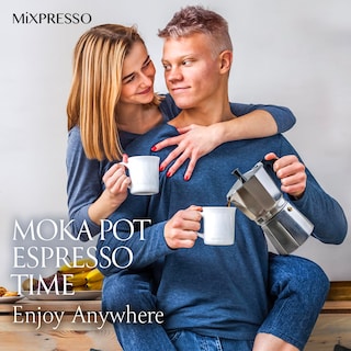 Foto 7 | Cafetera Cubana Moka Pot Mixpresso para 9 Tazas Cuerpo de Aluminio - Venta Internacional