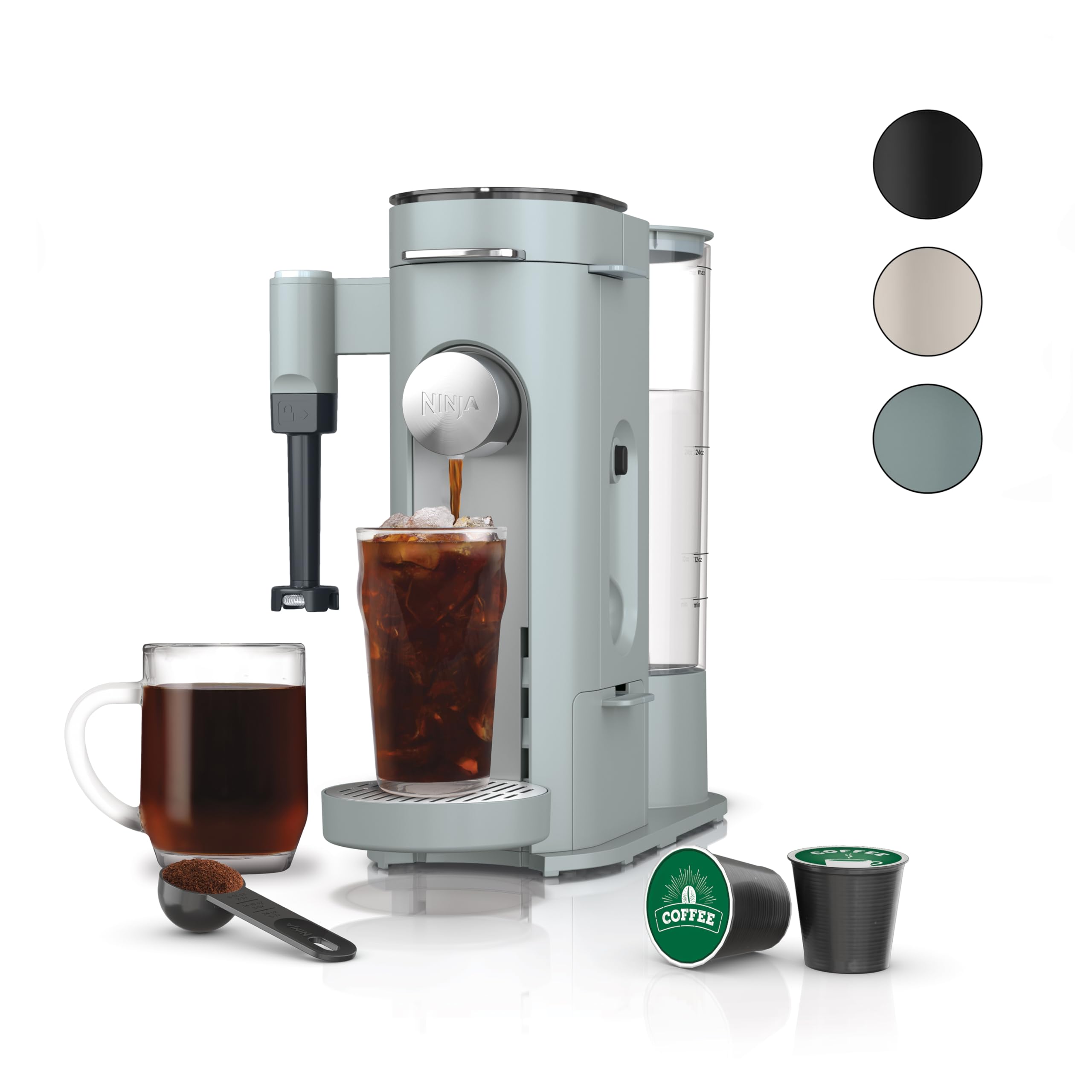 Foto 1 | Cafetera Ninja Pods & Grounds Con Espumador De Leche Azul - Venta Internacional.