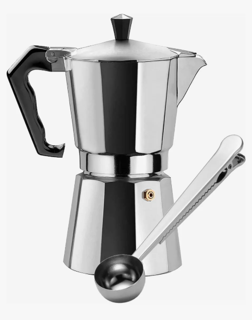 Foto 1 | Cafetera Italiana de Aluminio Tucson Plateada con Válvula