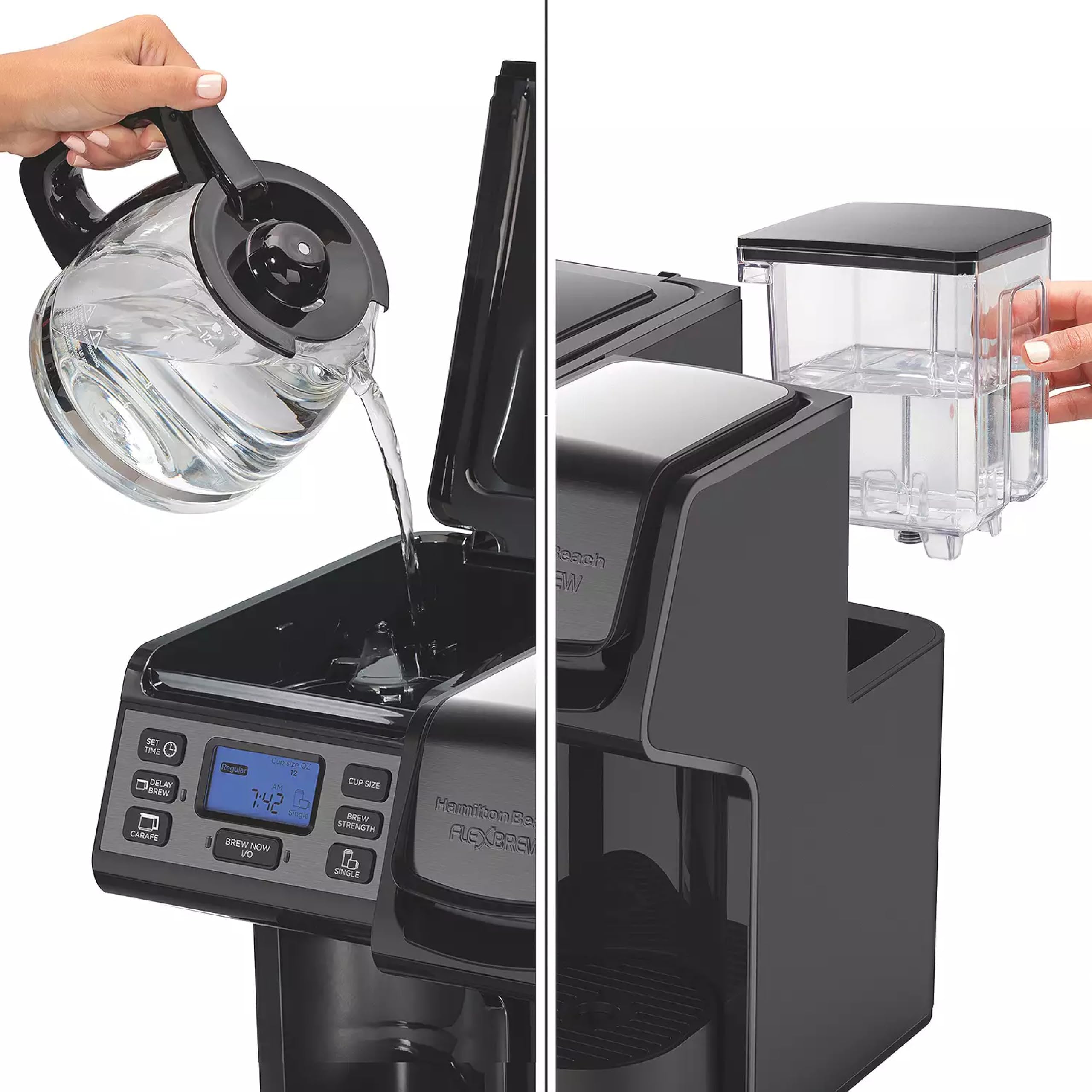 Foto 3 pulgar | Cafetera Hamilton Beach R49904 Flexbrew Trio 1.2l Reacondicionada - Venta Internacional.