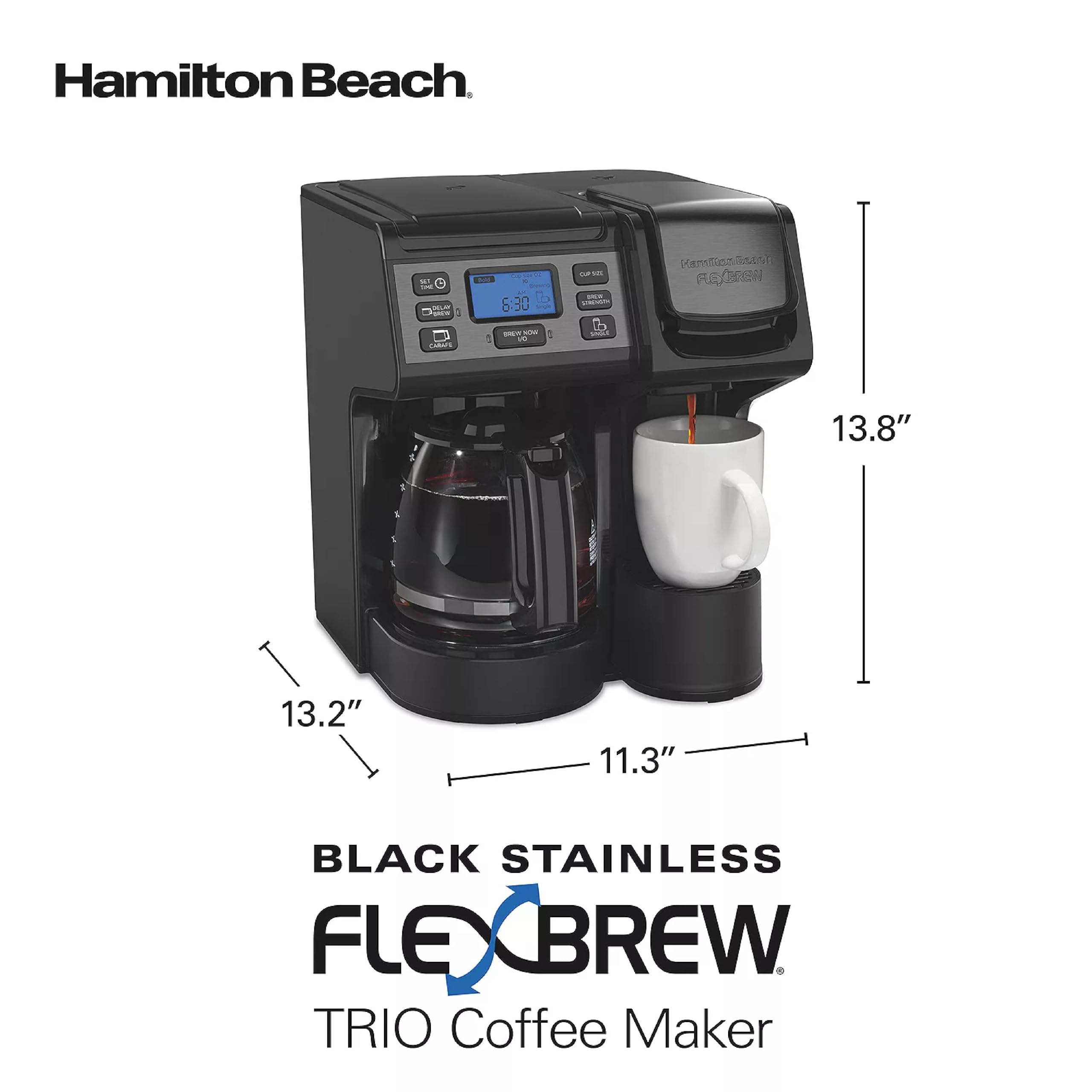 Foto 4 | Cafetera Hamilton Beach R49904 Flexbrew Trio 1.2l Reacondicionada - Venta Internacional.