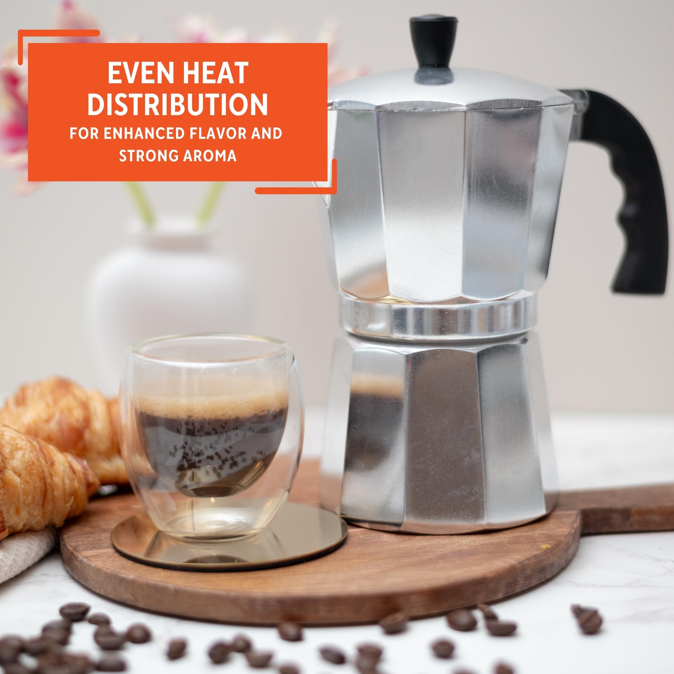 Foto 7 pulgar | Cafetera Con Estufa Imusa 12 Tazas De Aluminio Fundido - Venta Internacional.