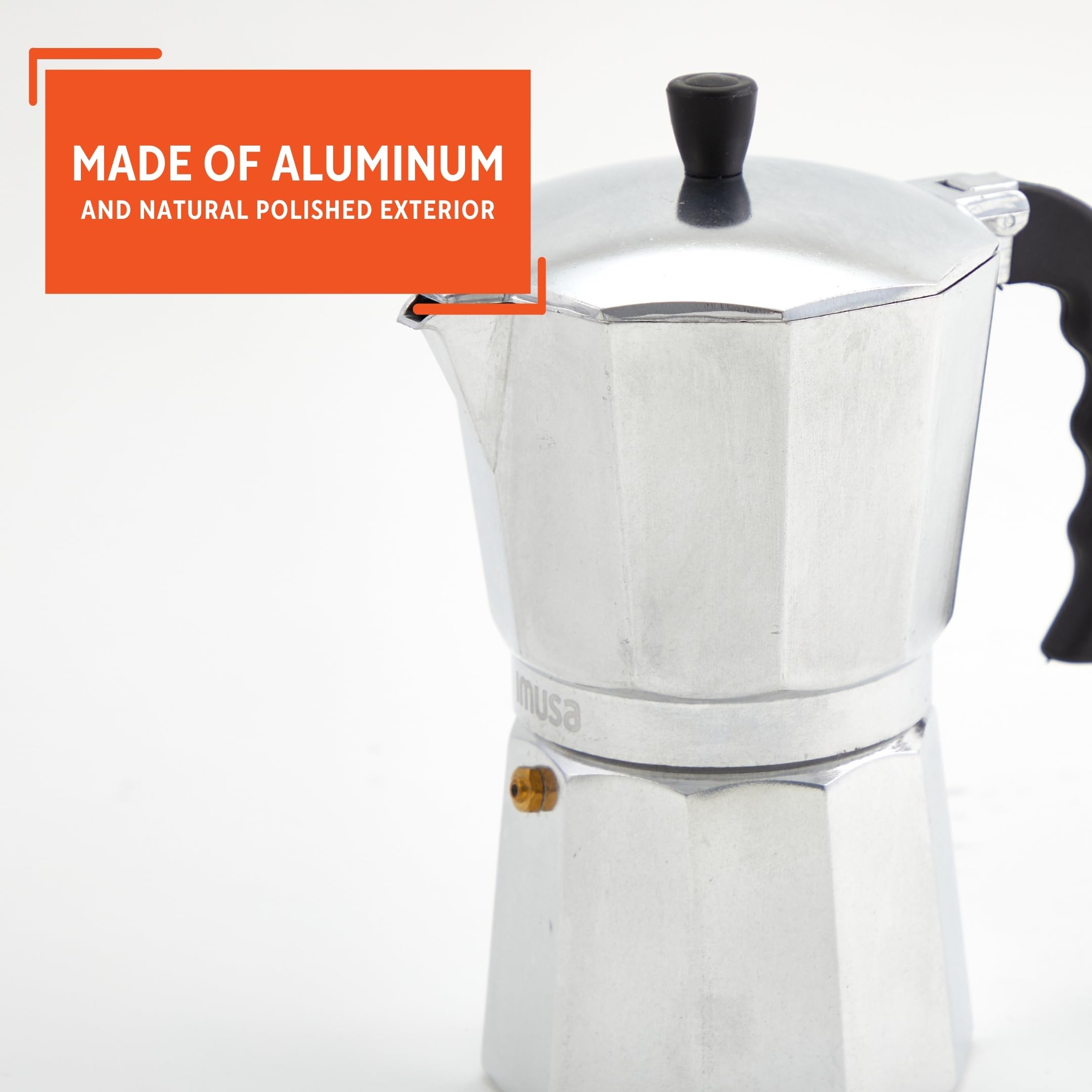 Foto 4 pulgar | Cafetera Con Estufa Imusa De Aluminio Fundido Para 9 Tazas - Venta Internacional.