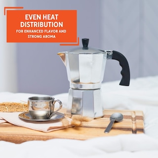 Foto 7 | Cafetera Con Estufa Imusa De Aluminio Fundido Para 9 Tazas - Venta Internacional.