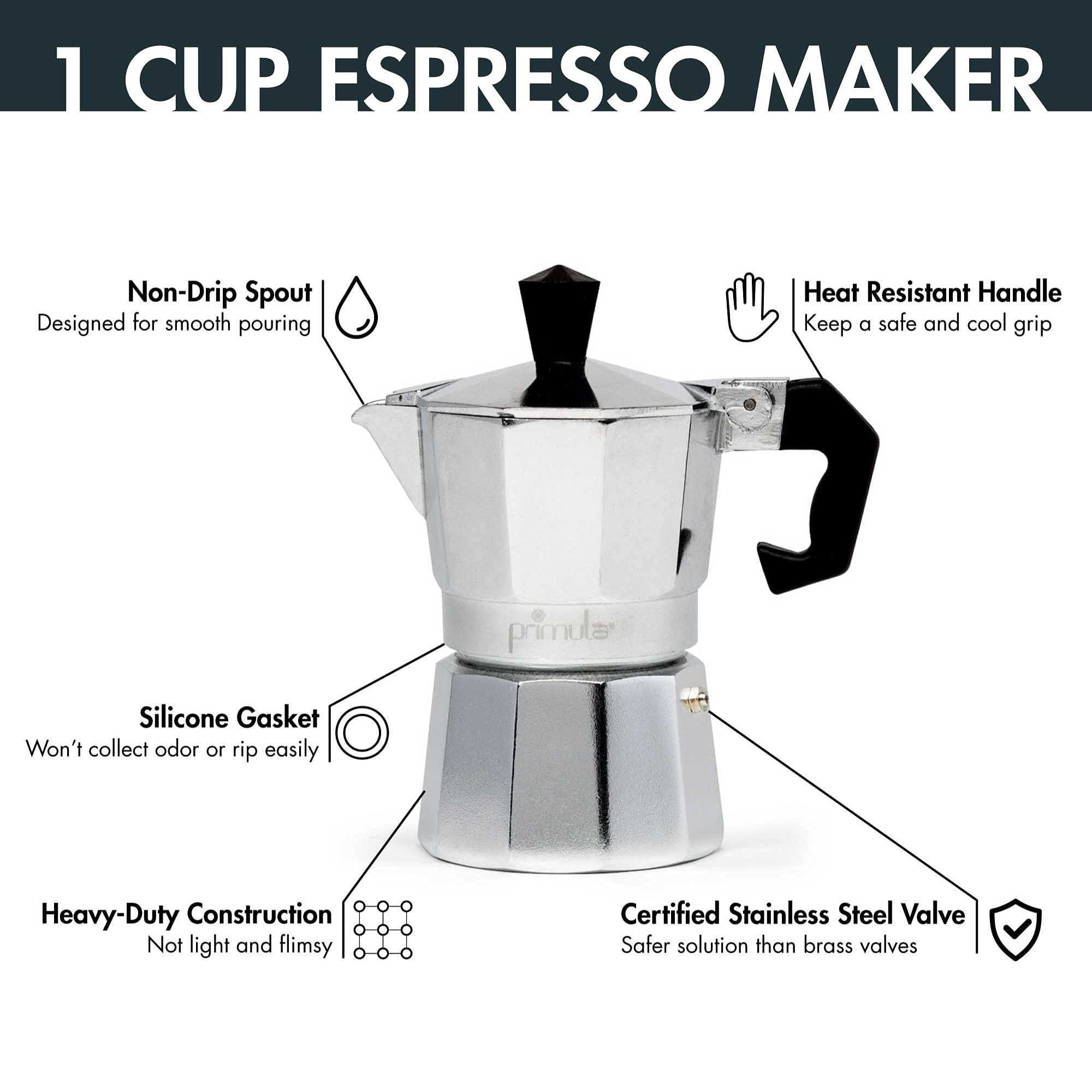 Foto 2 | Cafetera Y Espresso Primula Classic Silver - Venta Internacional.
